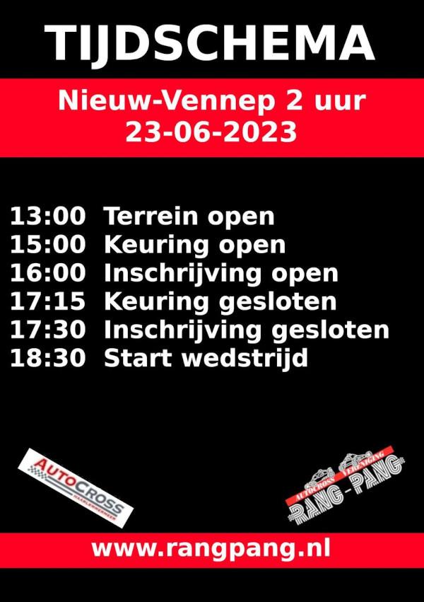tijdschema Nieuw-Vennep 23-06-2023