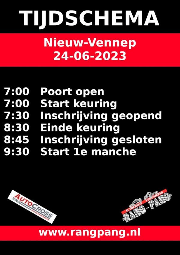 tijdschema Nieuw-Vennep 24-06-2023